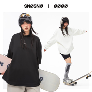 SNOSNO滑雪服内搭男女同款滑雪卫衣防水加绒绒加绒保暖透气户外