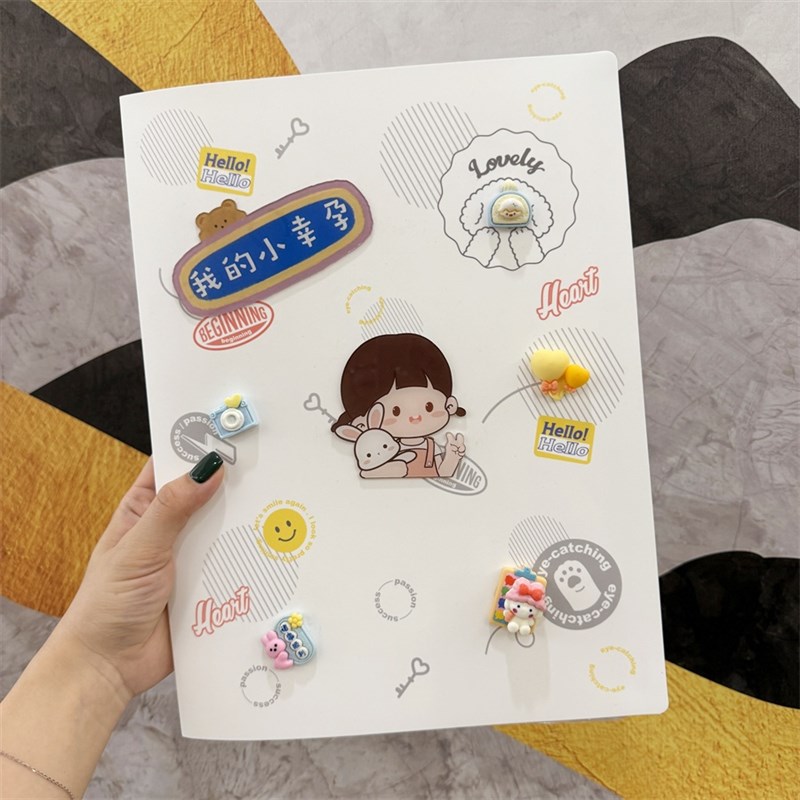 可爱宝宝孕检收纳册孕妈妈产检b超档案册a4a5页便携文件夹资料册