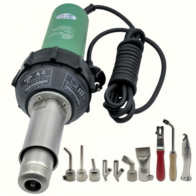 松山DSH-XA1500W一体塑料焊枪pvc地板pp板材喷淋塔调温焊接热风枪