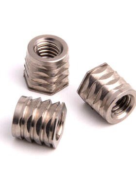 NFPA-M3M3.5M4M5M6M8铝材质冷压镶嵌外六角螺母自锁埋置嵌件