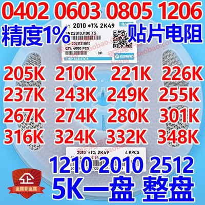 贴片电阻6.34K 6K65 6K98 7K15 7K68 7K87 8K25 8K66 9K31 9K53