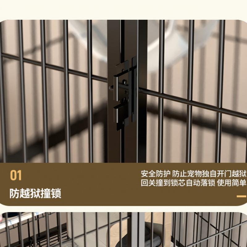 ij猫笼子家用室内超大自由空间带厕所一体猫别墅两层猫舍猫屋猫咪