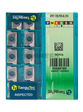 韩国特固克 Taegutec数控刀片 APKT1705PER-AL K10 加工铝件