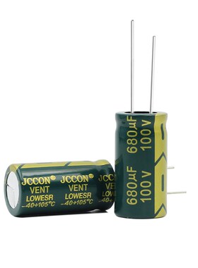 100v680uf 100v JCCON绿金 开关电源适配器高频低阻电容 16x30