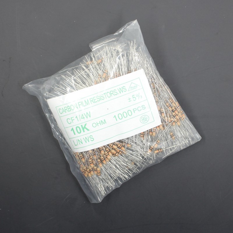 1/4W 0.25W碳膜电阻5% 10K15K20K22K30K39K47K51K68K75K82K91KR欧