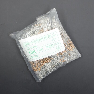 1/4W 0.25W碳膜电阻5% 10K15K20K22K30K39K47K51K68K75K82K91KR欧