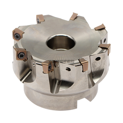 90度直角4NKT060308R快进给铣刀盘4N-TE90开粗重切削双面数控刀盘