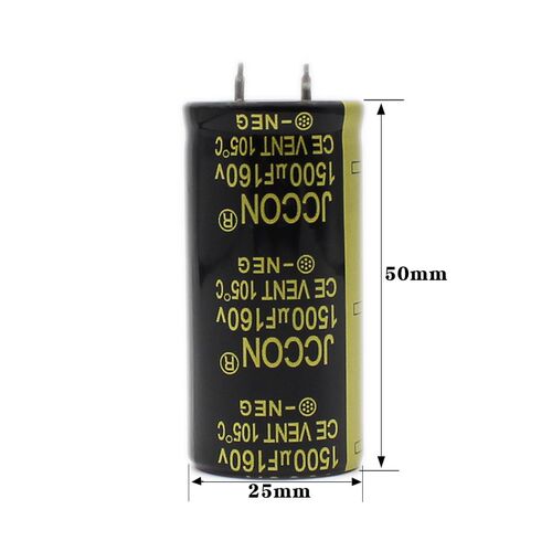 160v1500uf JCCON黑金 音响功放 焊机电源电容 25x50