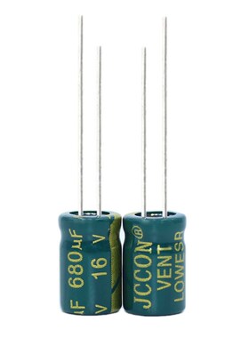 16v680uf 16v JCCON绿金 开关电源适配器高频低阻铝电解电容 8x12