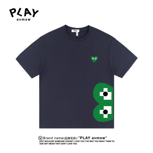 PLAYAVMXW情侣潮牌爱心宽松T恤