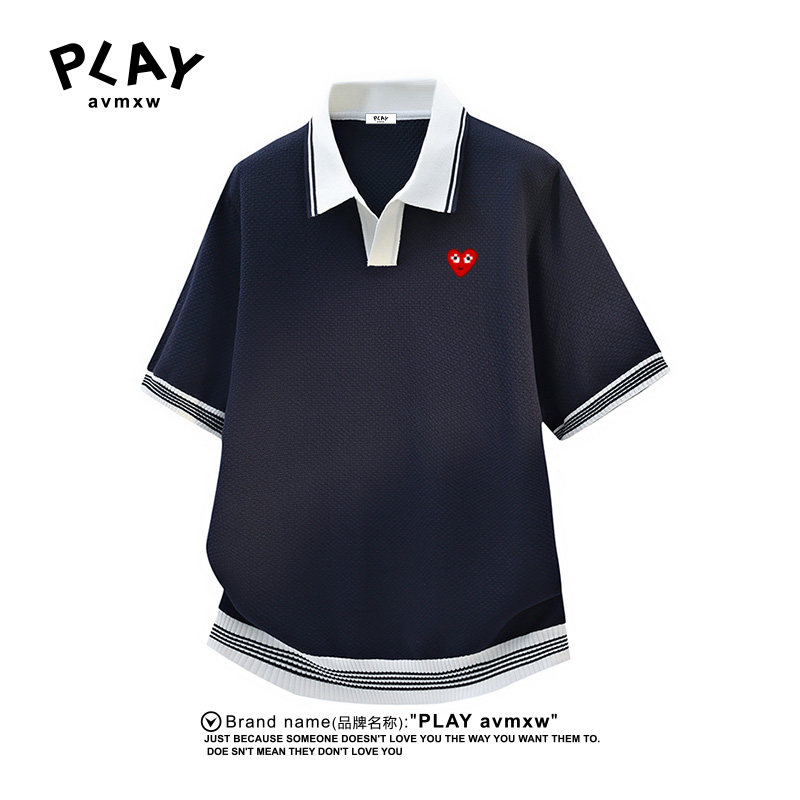 PLAYAVMXW冰感透气POLO衫情侣款