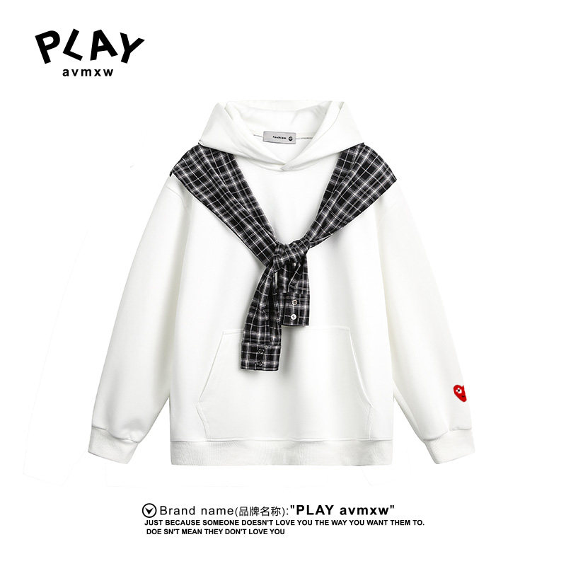 PLAYAVMXW潮牌休闲时尚拼接上衣