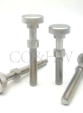 304不锈钢AJSTKS3/4/5/6/8调整螺栓 滚花旋钮型 手拧螺螺丝 PAZ66