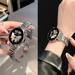 GT4Pro女士GT3智能41mm高端简约小众专用官方正品 适用华为GT6手表表带GT5腕表watch5新款 原装 金属蝴蝶扣