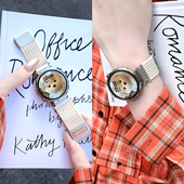 适用华为gt6表带gt5手表watch4 3pro编织透气gt3尼龙回环磁吸gt2女士41mm运动夏天腕带高级感秋冬新款 watch5