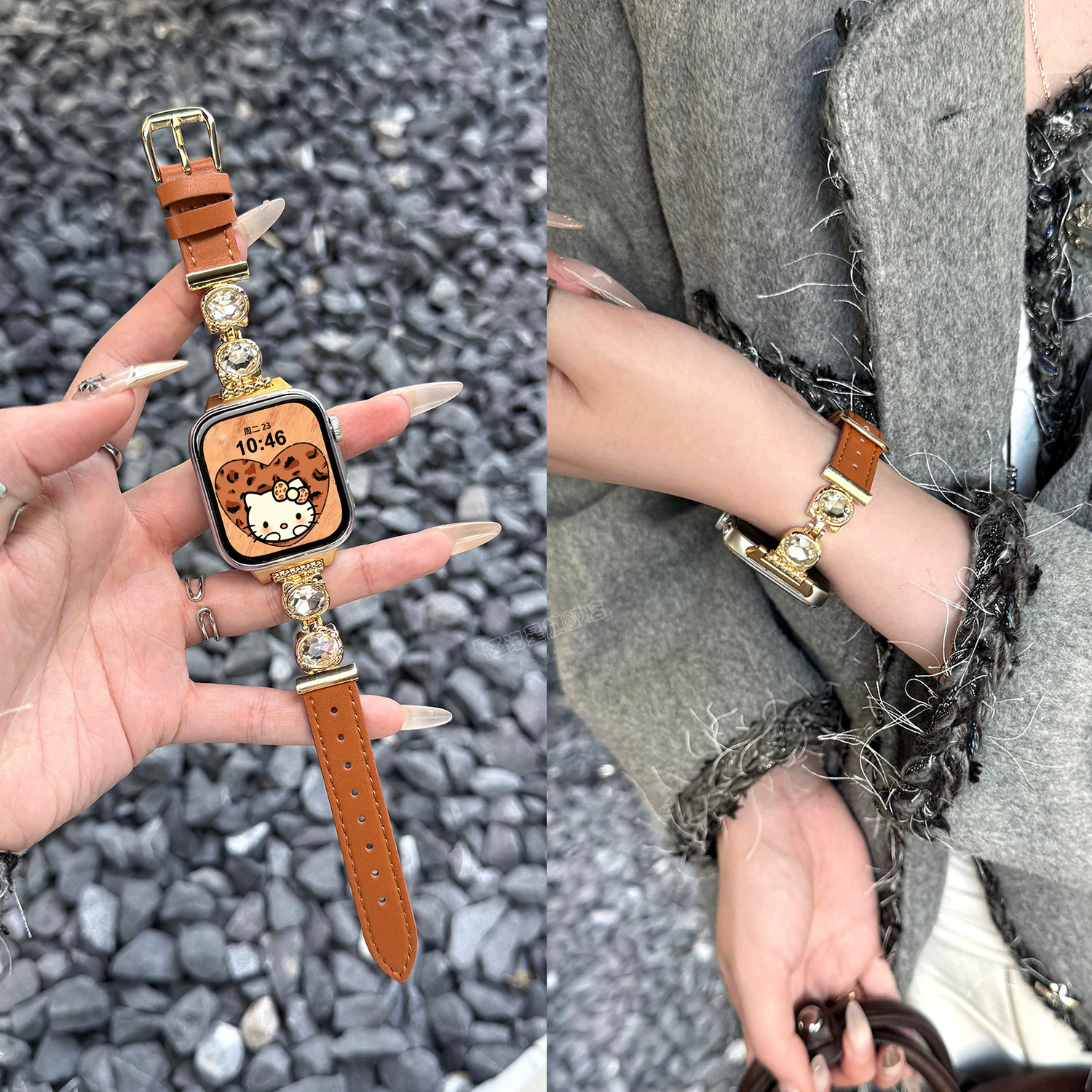 皓石kitty猫适用华为FIT4表带