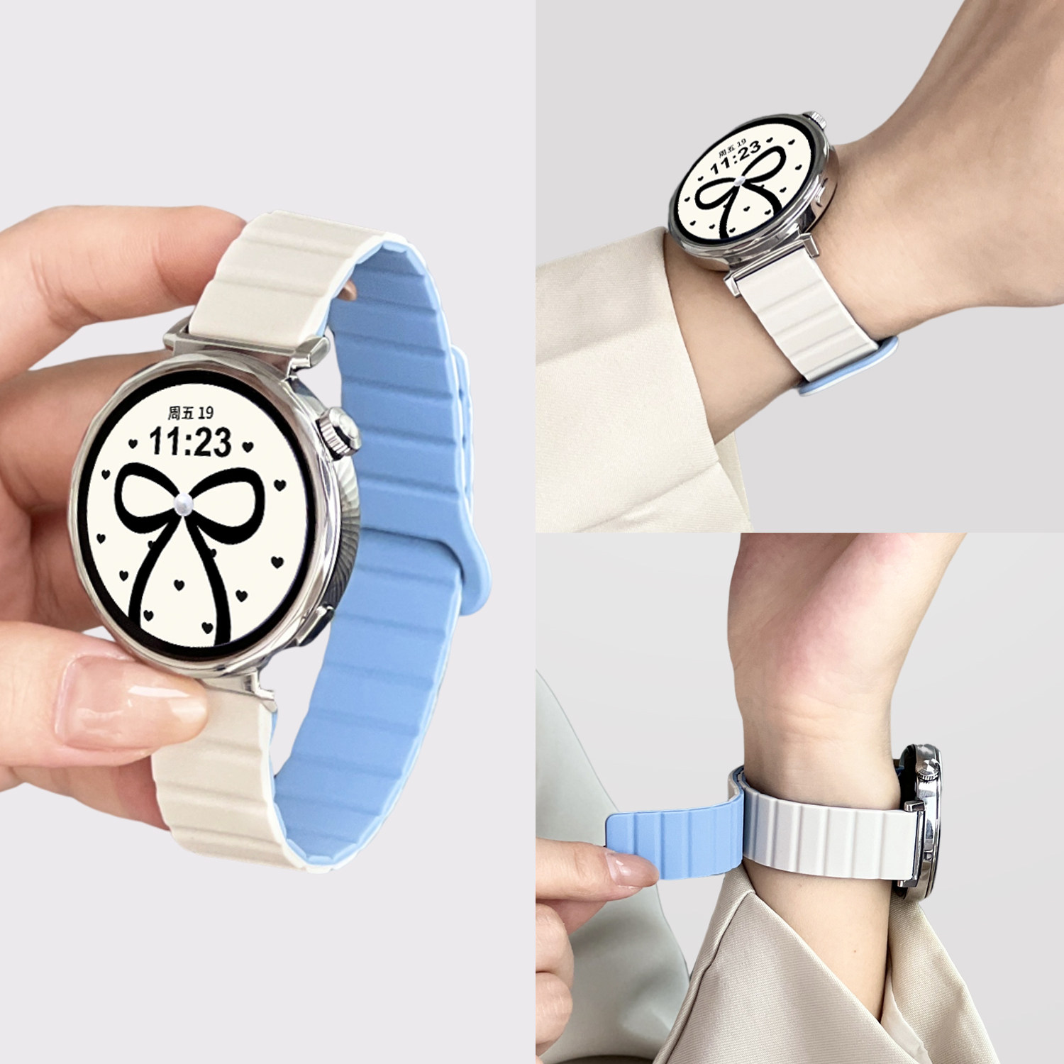 适用华为GT6手表表带硅胶腕带