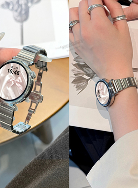 【一株小蛮腰】适用华为GT6表带手表GT5新款watchgt5智能GT5pro小蛮腰钢带41mmGT4蝴蝶扣高级感GT3夏季女款