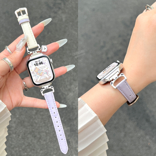 【小熊挂坠】适用华为FIT4表带FIT3手表智能WatchFIT4金属拼色真皮质FIT4pro女款FIT2小众可爱女FIT1秋冬新款