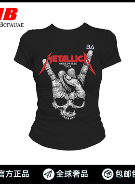 New Bcfauae NB官方正品圆领印花T恤女夏季短袖美式个性时尚潮流