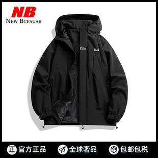 New Bcfauae NB官方正品2025春秋季连帽冲锋衣夹克户外男女情侣款