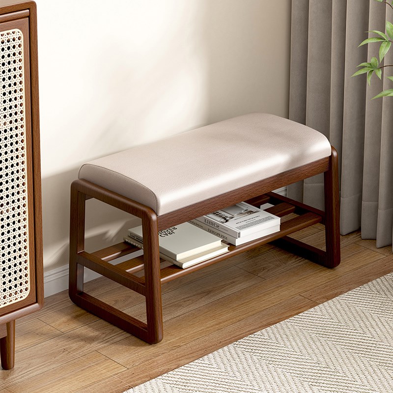 实木换鞋凳家用门口穿鞋凳坐式鞋柜入户门鞋架坐凳一体多层