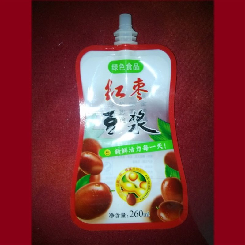豆浆袋吸嘴袋液体包装袋自立袋 美味豆浆 每箱送漏斗