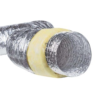 中央空调玻纤布保温管铝箔软管伸缩冷风管加厚内衬钢丝通风管