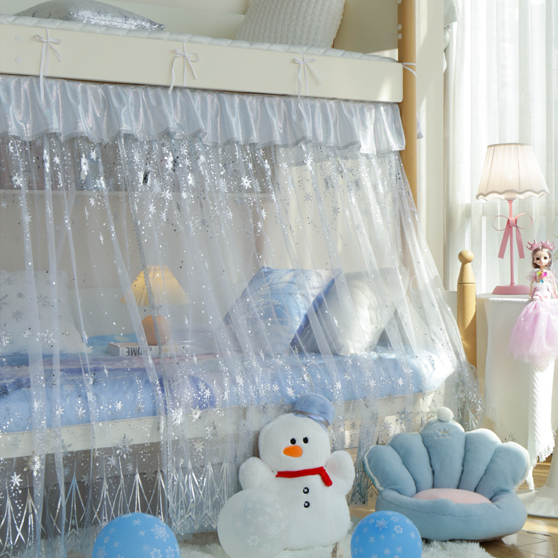 子母床1.2米上下铺梯形层床女孩m高低儿童床1.上下床蚊帐