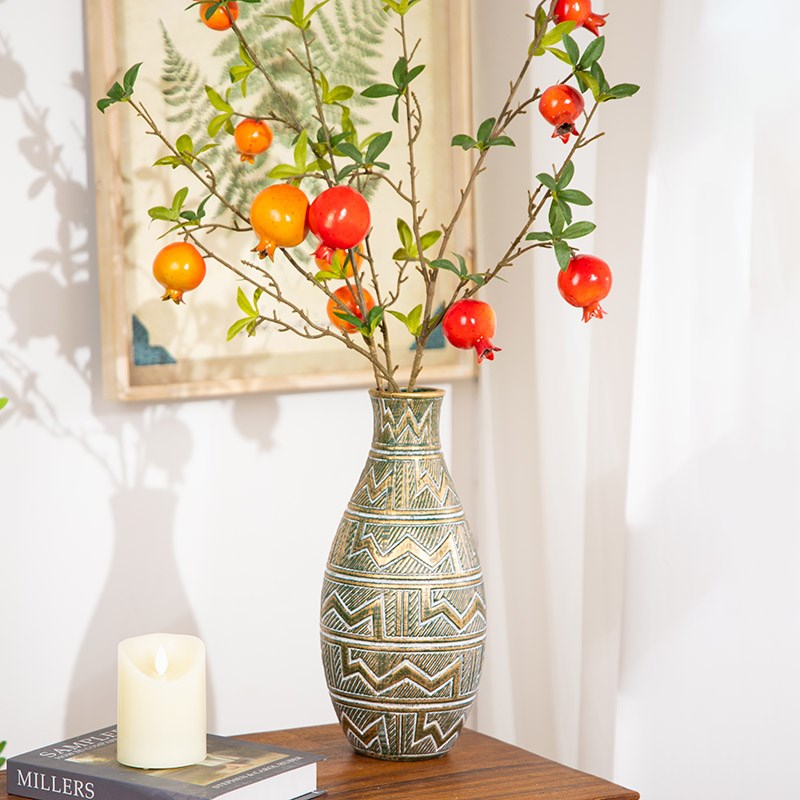 干花花瓶陶瓷装饰罐插花花器家居客厅餐桌桌面装饰工艺品摆件