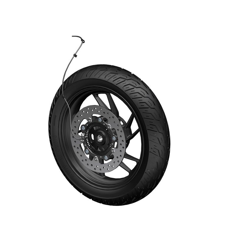 升仕D原厂前轮胎前轮圈轮毂前刹车制动盘链速器胎压感应器