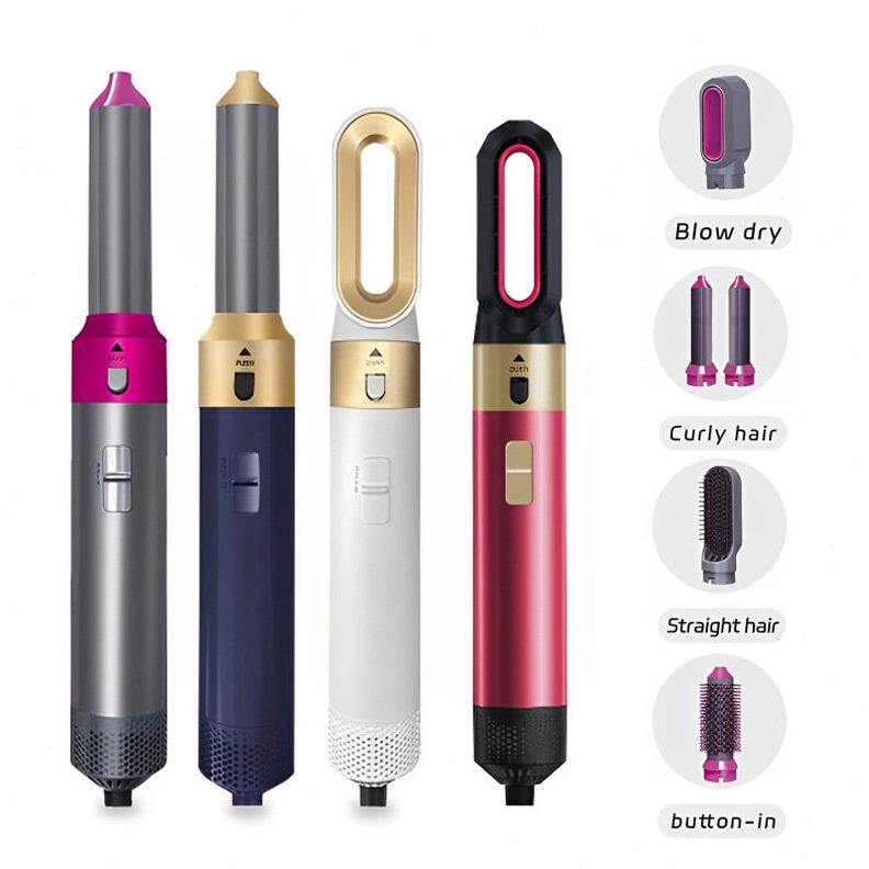 五合一吹风机热风梳多功能不伤发直卷两用大波浪换头卷发棒全自动