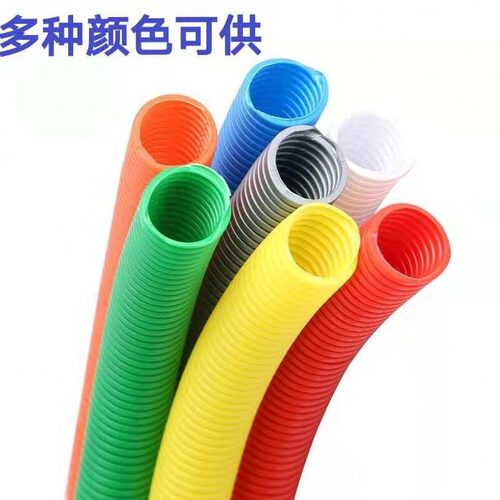 直销J6DAPP阻燃塑料波纹管耐温穿线软管室外电线保护套防晒口线