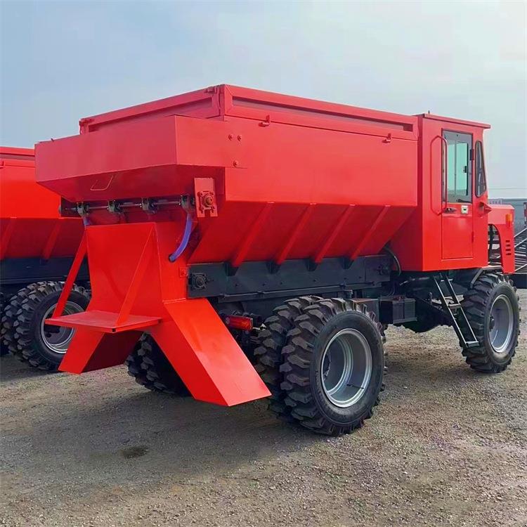 农用撒肥车 全地形爬山王 双圆盘撒粪车