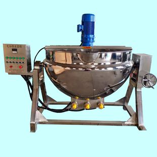 辣椒油熬制机 电动商用大型炒方便面调料包设备 200L电加热夹层锅