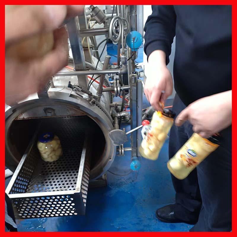 玉米玻璃瓶罐头高温高压食品杀菌锅五香肉粽杀菌釜肉制品杀菌设备