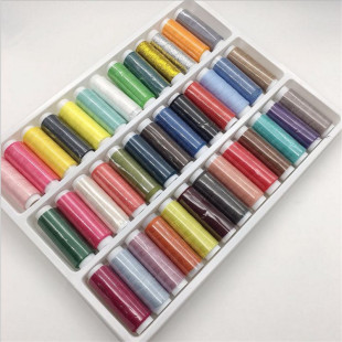 39色优质缝纫线 手缝针线包402涤纶线 家用手缝线 家用大针线盒装