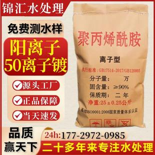 阳离子50离子镀聚丙稀酰胺PAM有机物污水发酵污水絮凝剂沉淀剂
