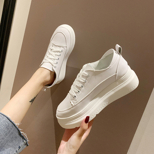 白鞋新款夏款百搭板鞋小白鞋子女网红2019厚底增高U春款女鞋潮鞋