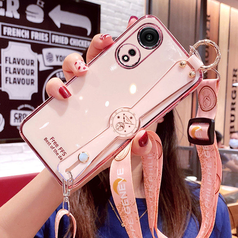 oppoa1pro硅胶网红腕带斜挎挂绳