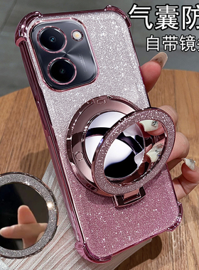 适用vivoy100i手机壳vivo保护y100i硅胶套5G镜头全0包防摔V2279A透明voviy软壳vovoy带镜子viv0丫viviy女i5g