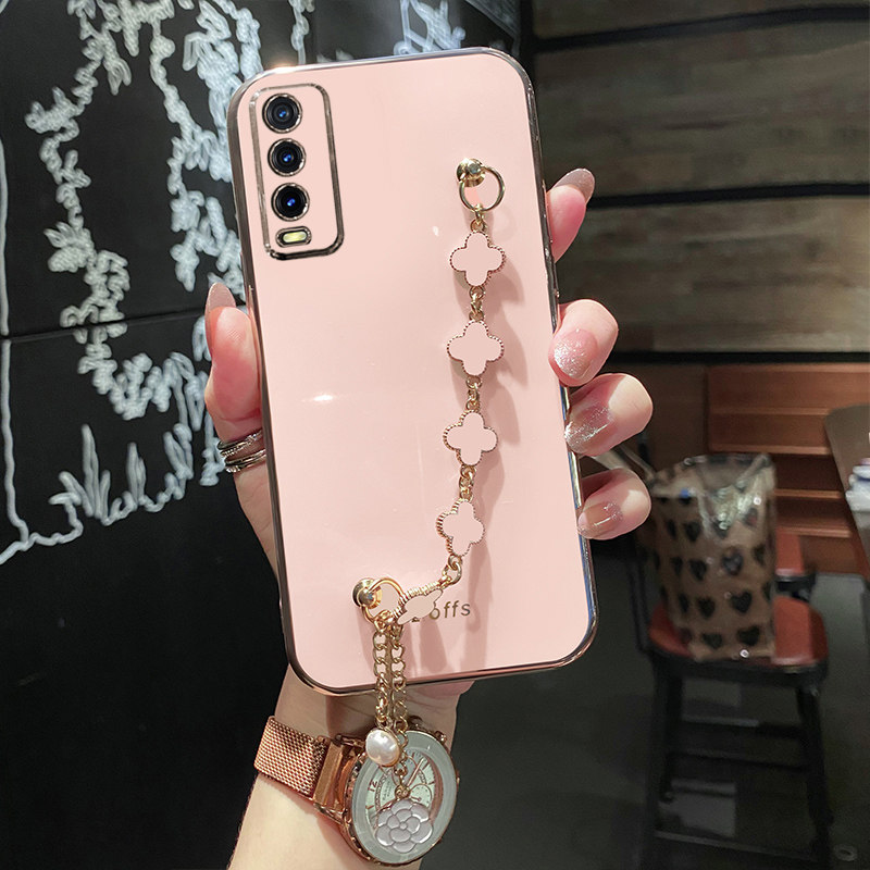 适用vivoy30手机壳vivo Y30g标准版活力保护5G硅胶套V2034A带手链条viviy全包防摔软壳viovy女网红可爱侧边指