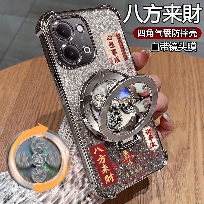 适用vivoy60手机壳vivo保护y60m硅胶套5g带镜头膜全包V2559A四角BA气囊防摔voviy透明软m6g带支架丫605g男女