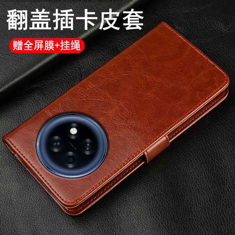 oppoA6L翻盖式皮套商务可插卡