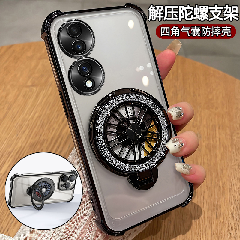 适用华为荣耀70手机壳honor70pro十透明保护硅胶套FNE一AN00气囊全包防摔软壳SDY超薄七零por男女外壳p带支架