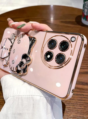 适用一加ace3手机壳1加aec3保护5G硅胶套PJE110带补妆镜子oppo全包防摔oppopje软壳oneplusace十女新款网红带