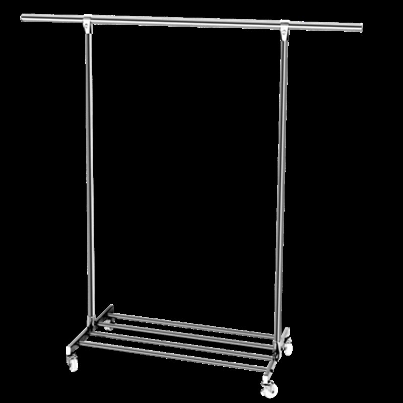 移动单杆晾衣架定制304不锈钢室内外阳台落地晒衣架挂衣杆挂衣架