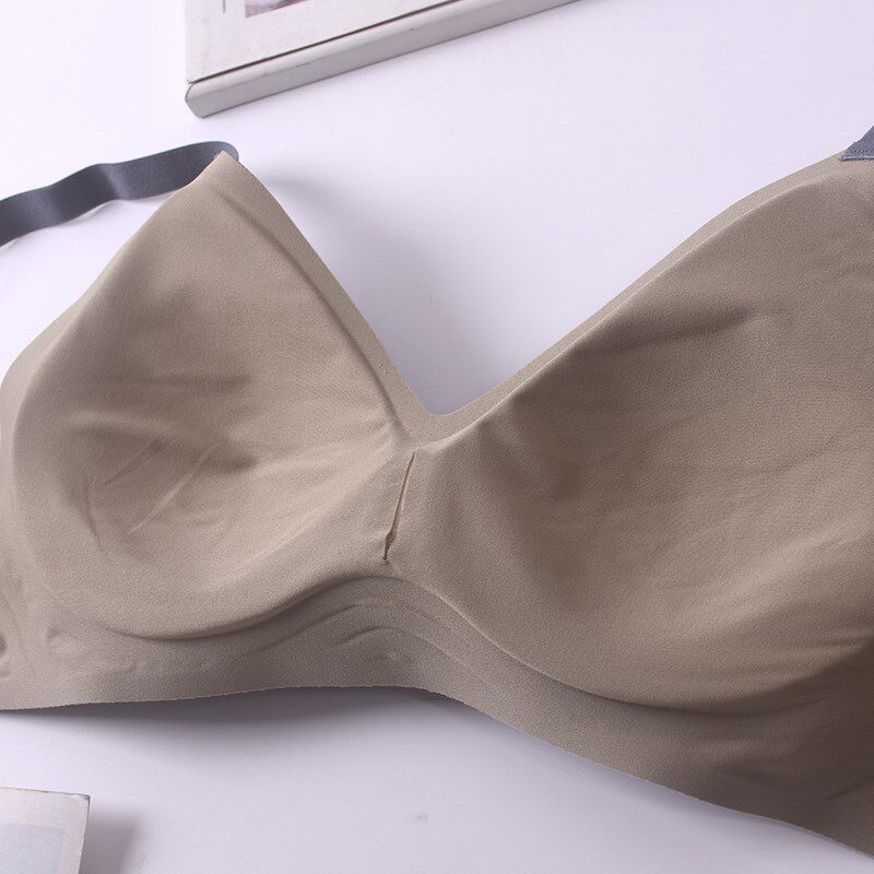 包邮 新款香妮尔中厚款1CM无钢圈三排扣细肩带凉感光面文胸罩内衣