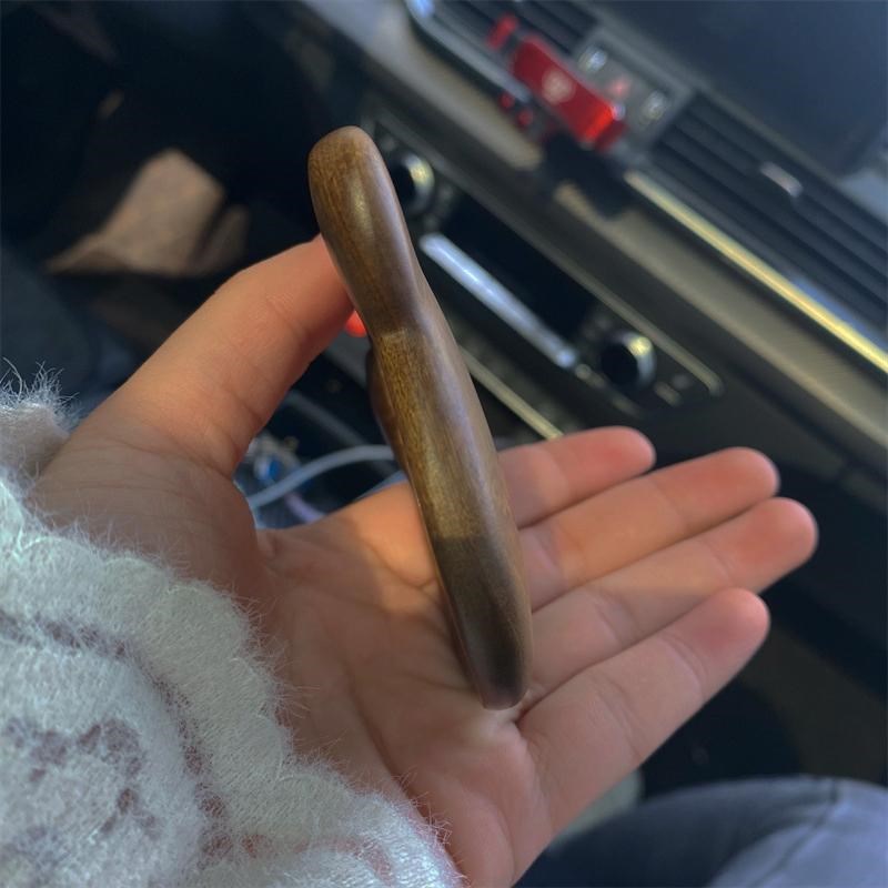 便携式女生小镜子随身携带迷你学生可放书桌卡通木质边框化妆镜