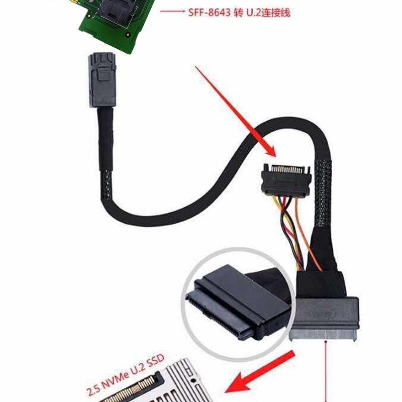 U.2转pcie x4转接卡nvme u.2 8643-8639nvme双口四口X8 X16扩展
